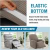 imageHVERSAILTEX Stretch Couch Cover Recliner Cover Electric Power Lift Recliner Chair Cover Fitted Standard Large Power Lift Recliner with Side Pocket Soft Thick JacquardSingle Seat GreyTaupe