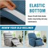 imageHVERSAILTEX Stretch Couch Cover Recliner Cover Electric Power Lift Recliner Chair Cover Fitted Standard Large Power Lift Recliner with Side Pocket Soft Thick JacquardSingle Seat GreyDusty Blue