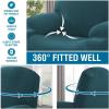 imageHVERSAILTEX Stretch Couch Cover Recliner Cover Electric Power Lift Recliner Chair Cover Fitted Standard Large Power Lift Recliner with Side Pocket Soft Thick JacquardSingle Seat GreyDeep Teal