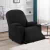 imageHVERSAILTEX Stretch Couch Cover Recliner Cover Electric Power Lift Recliner Chair Cover Fitted Standard Large Power Lift Recliner with Side Pocket Soft Thick JacquardSingle Seat GreyBlack