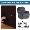 imageHVERSAILTEX Super Stretch Recliner Cover Recliner Couch Covers Recliner Chair Cover Form Fitted Non Slip Reclining Slipcovers for Standard Large Recliner Soft Thick 1 Pack BeigeChocolate