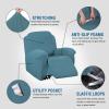 imageHVERSAILTEX Super Stretch Recliner Cover Recliner Couch Covers Recliner Chair Cover Form Fitted Non Slip Reclining Slipcovers for Standard Large Recliner Soft Thick 1 Pack BeigeStorm Blue