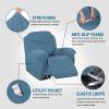 imageHVERSAILTEX Super Stretch Recliner Cover Recliner Couch Covers Recliner Chair Cover Form Fitted Non Slip Reclining Slipcovers for Standard Large Recliner Soft Thick 1 Pack BeigeDusty Blue