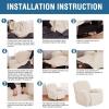 imageHVERSAILTEX Super Stretch Recliner Cover Recliner Couch Covers Recliner Chair Cover Form Fitted Non Slip Reclining Slipcovers for Standard Large Recliner Soft Thick 1 Pack BeigeBeige
