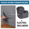 imageHVERSAILTEX Super Stretch Recliner Cover Recliner Couch Covers Recliner Chair Cover Form Fitted Non Slip Reclining Slipcovers for Standard Large Recliner Soft Thick 1 Pack BeigeDove