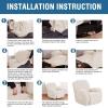 imageHVERSAILTEX Super Stretch Recliner Cover Recliner Couch Covers Recliner Chair Cover Form Fitted Non Slip Reclining Slipcovers for Standard Large Recliner Soft Thick 1 Pack BeigeIvory