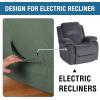imageHVERSAILTEX Super Stretch Recliner Cover Recliner Couch Covers Recliner Chair Cover Form Fitted Non Slip Reclining Slipcovers for Standard Large Recliner Soft Thick 1 Pack BeigeLoden Frost