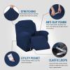 imageHVERSAILTEX Super Stretch Recliner Cover Recliner Couch Covers Recliner Chair Cover Form Fitted Non Slip Reclining Slipcovers for Standard Large Recliner Soft Thick 1 Pack BeigeNavy