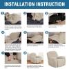 imageHVERSAILTEX Super Stretch Recliner Cover Recliner Couch Covers Recliner Chair Cover Form Fitted Non Slip Reclining Slipcovers for Standard Large Recliner Soft Thick 1 Pack BeigeIsland Fossi