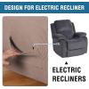 imageHVERSAILTEX Super Stretch Recliner Cover Recliner Couch Covers Recliner Chair Cover Form Fitted Non Slip Reclining Slipcovers for Standard Large Recliner Soft Thick 1 Pack BeigeSand