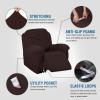 imageHVERSAILTEX Super Stretch Recliner Cover Recliner Couch Covers Recliner Chair Cover Form Fitted Non Slip Reclining Slipcovers for Standard Large Recliner Soft Thick 1 Pack BeigeChocolate