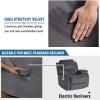 imageHVERSAILTEX Velvet Plush Recliner Chair Covers 1Piece for Reclining Chair Recliner Cover Feature Thick Luxury and Soft Fabric with Elastic Bottom AntiSlip Foams Attached GreyGrey