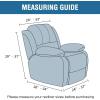 imageHVERSAILTEX Velvet Plush Recliner Chair Covers 1Piece for Reclining Chair Recliner Cover Feature Thick Luxury and Soft Fabric with Elastic Bottom AntiSlip Foams Attached GreyCaramel