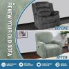 imageHVERSAILTEX Velvet Stretch Recliner Couch Covers 6Pieces Recliner Loveseat Covers for 2 Cushion Couch Recliner Sofa Covers Reclining Slipcovers Form Fitted Thick Soft Washable GreySea Grass