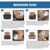 imageHVERSAILTEX Velvet Stretch Recliner Couch Covers 6Pieces Recliner Loveseat Covers for 2 Cushion Couch Recliner Sofa Covers Reclining Slipcovers Form Fitted Thick Soft Washable GreyCamel
