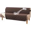 imageHVERSAILTEX 100 Waterproof Loveseat Covers for 2 Cushion Couch Modern Sofa Covers Waterproof and Washable Thick Soft Couch Cover for Dogs with Elastic Straps Loveseat GreyBeigeBrownBeige