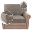 imageHVERSAILTEX MultiPieces Sofa Covers Stretch Couch Covers Form Fitted Seats and Back Cushions Covers 3 Seat Covers Plus 3 Back Cusion Covers Bonus 2 Armrest Covers GreyTaupe