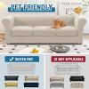 imageHVERSAILTEX 3 Pieces Stretch Chesterfield Sofa Covers for 2 Cushion Couch Mid Century Deep Seat Slip Covers for SofasCouches with Elastic Bottom Thicker Jacquard FabricMediumXL Sofa GreyIsland Fossi