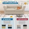 imageHVERSAILTEX 3 Pieces Stretch Chesterfield Sofa Covers for 2 Cushion Couch Mid Century Deep Seat Slip Covers for SofasCouches with Elastic Bottom Thicker Jacquard FabricMediumXL Sofa GreyIsland Fossi