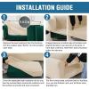 imageHVERSAILTEX 3 Pieces Stretch Chesterfield Sofa Covers for 2 Cushion Couch Mid Century Deep Seat Slip Covers for SofasCouches with Elastic Bottom Thicker Jacquard FabricMediumXL Sofa GreyNatural