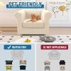 imageHVERSAILTEX 3 Pieces Stretch Chesterfield Sofa Covers for 2 Cushion Couch Mid Century Deep Seat Slip Covers for SofasCouches with Elastic Bottom Thicker Jacquard FabricMediumXL Sofa GreyNatural