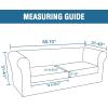 imageHVERSAILTEX 3 Pieces Stretch Chesterfield Sofa Covers for 2 Cushion Couch Mid Century Deep Seat Slip Covers for SofasCouches with Elastic Bottom Thicker Jacquard FabricMediumXL Sofa GreySand