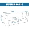 imageHVERSAILTEX 3 Pieces Stretch Chesterfield Sofa Covers for 2 Cushion Couch Mid Century Deep Seat Slip Covers for SofasCouches with Elastic Bottom Thicker Jacquard FabricMediumXL Sofa GreyNatural
