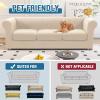 imageHVERSAILTEX 3 Pieces Stretch Chesterfield Sofa Covers for 2 Cushion Couch Mid Century Deep Seat Slip Covers for SofasCouches with Elastic Bottom Thicker Jacquard FabricMediumXL Sofa GreyNatural