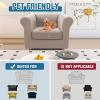 imageHVERSAILTEX 3 Pieces Stretch Chesterfield Sofa Covers for 2 Cushion Couch Mid Century Deep Seat Slip Covers for SofasCouches with Elastic Bottom Thicker Jacquard FabricMediumXL Sofa GreySand