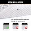 imageHVERSAILTEX Extra Thick Chenille Plush Pattern Bath Rugs for Bathroom Non Slip  Soft Plush Shaggy Bath Mats for Bathroom Floor Indoor Mats Rugs for Entryway Dark Grey 32 x 20 Plus 24 x 17 InchesPure White
