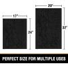 imageHVERSAILTEX Extra Thick Chenille Plush Pattern Bath Rugs for Bathroom Non Slip  Soft Plush Shaggy Bath Mats for Bathroom Floor Indoor Mats Rugs for Entryway Dark Grey 32 x 20 Plus 24 x 17 InchesBlack
