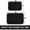 imageHVERSAILTEX Memory Foam Bath Mat 17x24 Extra Soft and Absorbent Bathroom Mats Non Slip Washable Carpet for Floor Shower and Tub BlackBlack