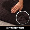 imageHVERSAILTEX Memory Foam Bath Mat 17x24 Extra Soft and Absorbent Bathroom Mats Non Slip Washable Carpet for Floor Shower and Tub BlackBrown