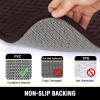 imageHVERSAILTEX Memory Foam Bath Mat 17x24 Extra Soft and Absorbent Bathroom Mats Non Slip Washable Carpet for Floor Shower and Tub BlackBrown