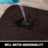 imageHVERSAILTEX Memory Foam Bath Mat 17x24 Extra Soft and Absorbent Bathroom Mats Non Slip Washable Carpet for Floor Shower and Tub BlackBrown