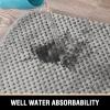 imageHVERSAILTEX Memory Foam Bath Mat 17x24 Extra Soft and Absorbent Bathroom Mats Non Slip Washable Carpet for Floor Shower and Tub BlackGrey