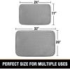 imageHVERSAILTEX Memory Foam Bath Mat 17x24 Extra Soft and Absorbent Bathroom Mats Non Slip Washable Carpet for Floor Shower and Tub BlackGrey