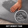 imageHVERSAILTEX Memory Foam Bath Mat 17x24 Extra Soft and Absorbent Bathroom Mats Non Slip Washable Carpet for Floor Shower and Tub BlackGrey