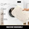 imageHVERSAILTEX Memory Foam Bath Mat 17x24 Extra Soft and Absorbent Bathroom Mats Non Slip Washable Carpet for Floor Shower and Tub BlackIvory