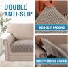 imageHVERSAILTEX Plush Chenille Dog Bed Cover Thick Soft Sofa Cover for 3 Cushion Couch Anti Slip Couch Cover Furniture Protector for Dog Pet Cat 35quot x 82quot DoveTaupe