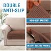 imageHVERSAILTEX Plush Chenille Dog Bed Cover Thick Soft Sofa Cover for 3 Cushion Couch Anti Slip Couch Cover Furniture Protector for Dog Pet Cat 35quot x 82quot DoveCaramel