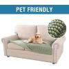 imageHVERSAILTEX Plush Chenille Dog Bed Cover Thick Soft Sofa Cover for 3 Cushion Couch Anti Slip Couch Cover Furniture Protector for Dog Pet Cat 35quot x 82quot DoveSage