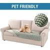 imageHVERSAILTEX Plush Chenille Dog Bed Cover Thick Soft Sofa Cover for 3 Cushion Couch Anti Slip Couch Cover Furniture Protector for Dog Pet Cat 35quot x 82quot DoveSea Foam