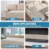 imageHVERSAILTEX Plush Chenille Dog Bed Cover Thick Soft Sofa Cover for 3 Cushion Couch Anti Slip Couch Cover Furniture Protector for Dog Pet Cat 35quot x 82quot DoveOatmeal