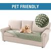 imageHVERSAILTEX Plush Chenille Dog Bed Cover Thick Soft Sofa Cover for 3 Cushion Couch Anti Slip Couch Cover Furniture Protector for Dog Pet Cat 35quot x 82quot DoveSage