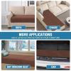imageHVERSAILTEX Plush Chenille Dog Bed Cover Thick Soft Sofa Cover for 3 Cushion Couch Anti Slip Couch Cover Furniture Protector for Dog Pet Cat 35quot x 82quot DoveCaramel