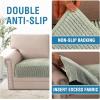 imageHVERSAILTEX Plush Chenille Dog Bed Cover Thick Soft Sofa Cover for 3 Cushion Couch Anti Slip Couch Cover Furniture Protector for Dog Pet Cat 35quot x 82quot DoveSea Foam