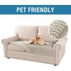 imageHVERSAILTEX Plush Chenille Dog Bed Cover Thick Soft Sofa Cover for 3 Cushion Couch Anti Slip Couch Cover Furniture Protector for Dog Pet Cat 35quot x 82quot DoveIsland Fossi