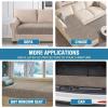 imageHVERSAILTEX Plush Chenille Dog Bed Cover Thick Soft Sofa Cover for 3 Cushion Couch Anti Slip Couch Cover Furniture Protector for Dog Pet Cat 35quot x 82quot DoveTaupe