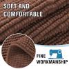 imageHVERSAILTEX Plush Chenille Dog Bed Cover Thick Soft Sofa Cover for 3 Cushion Couch Anti Slip Couch Cover Furniture Protector for Dog Pet Cat 35quot x 82quot DoveCaramel